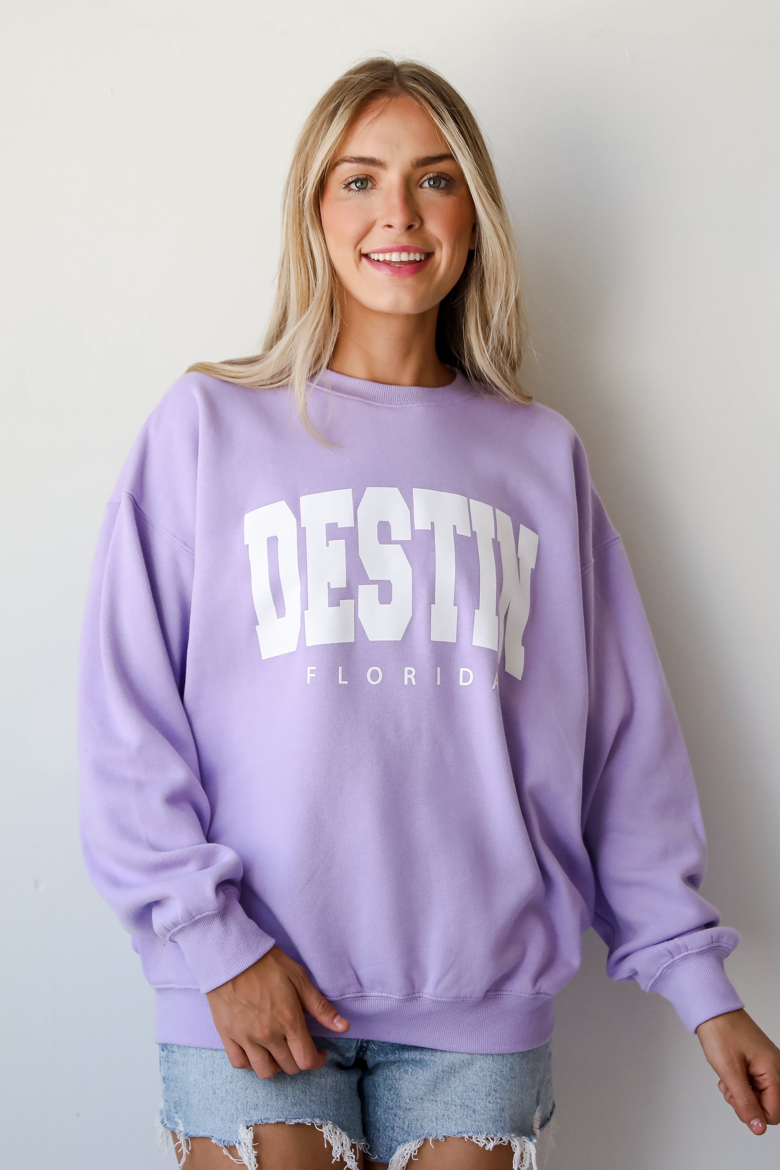 Lavender Destin Florida Sweatshirt DN4